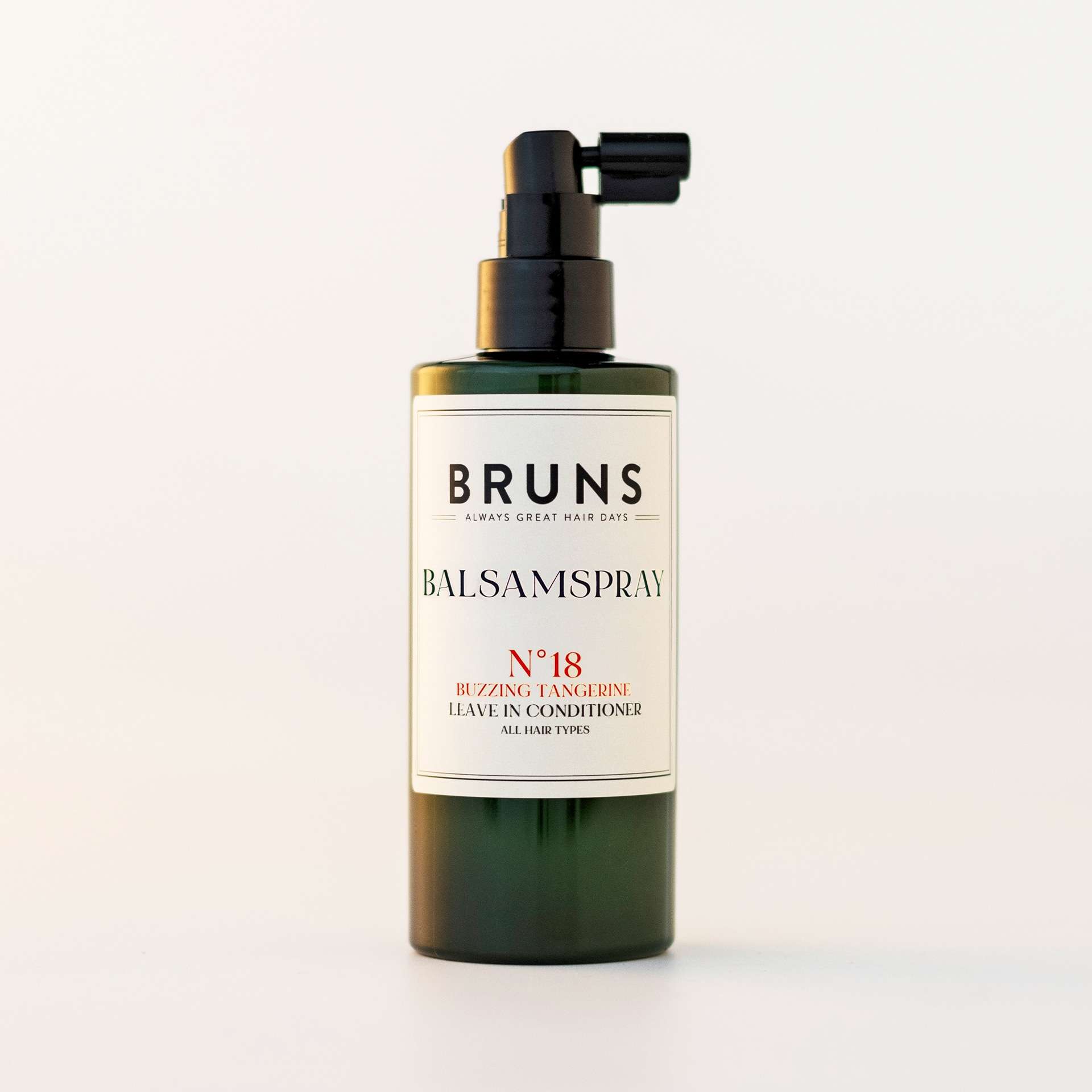 Bruns Balsamspray No 18 Buzzing Tangerine, leave-in conditionerspray voor alle haartypes, fles van 200 ml